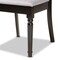 Baxton Studio Lucie Modern and Contemporary Grey Fabric and Espresso Brown Finished Wood 2-Piece Dining Chair Set 176-10538-Zoro - alternate 7